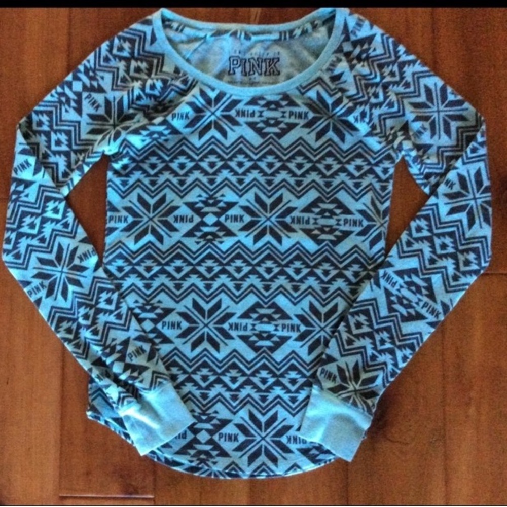 Victoria Secret real aztec thermal shirt Size M